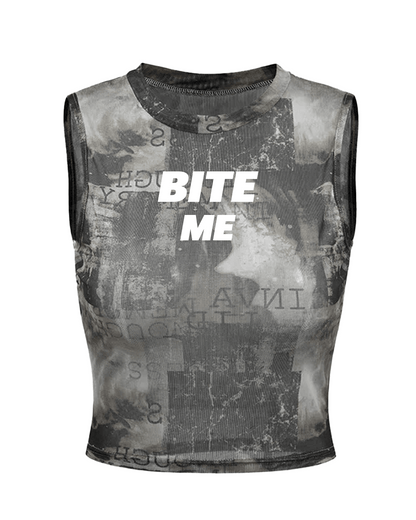 ZOF Bite Me Mesh Crop Top