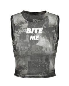 ZOF Bite Me Mesh Crop Top